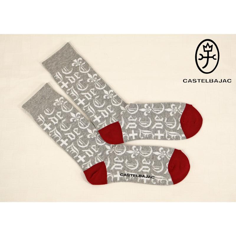 ★２０２５ 秋冬 新作 カステルバジャック【*002*】モノグラムロゴ・カジュアル・ロングソックス-be234 | CASTELBAJAC