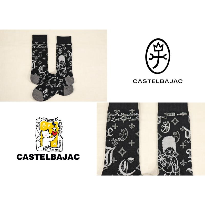 ★２０２５ 秋冬  新作 カステルバジャック【*002*】モノグラムロンドン柄・カジュアル・ロングソックス-be236 | CASTELBAJAC | 01