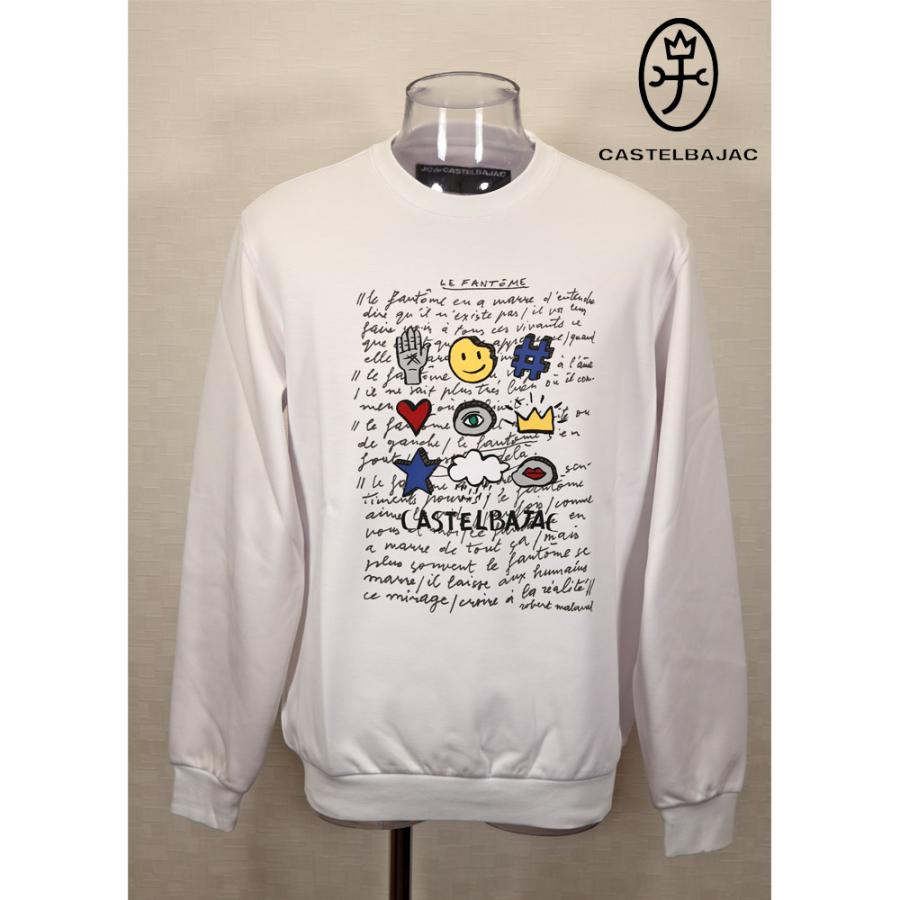 ★２０２５ 秋冬 新作 カステルバジャック【*002*】３０%OFF・ポッププリント・クルネックトレーナー＜Mサイズ・Lサイズ・LLサイズ＞-be37 | CASTELBAJAC