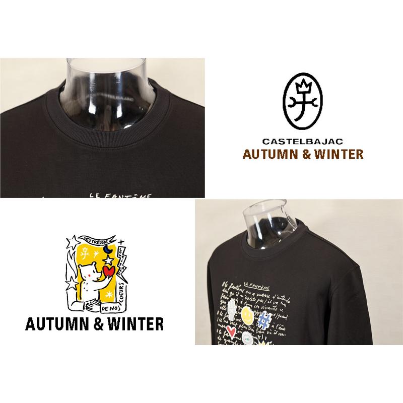 ★２０２５ 秋冬 新作 カステルバジャック【*002*】３０%OFF・ポッププリント・クルネックトレーナー＜Mサイズ・Lサイズ・LLサイズ＞-be40 | CASTELBAJAC | 03