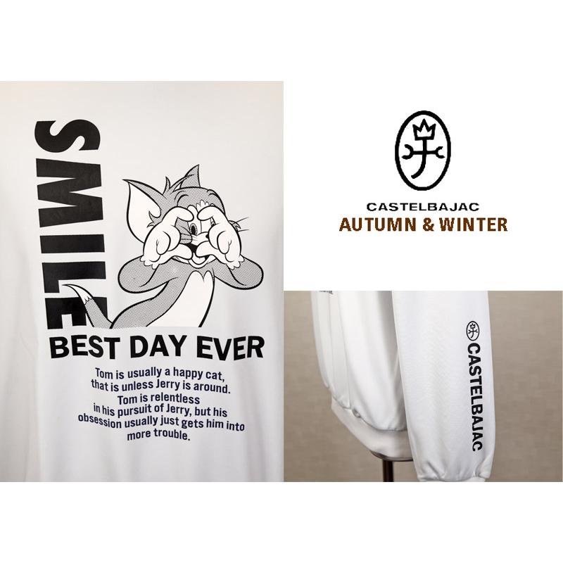 ★２０２５ 秋冬 新作 カステルバジャック【*002*】３０%OFF・トムとジェリー・クルーネック・トレーナー＜Mサイズ・Lサイズ・LLサイズ＞-be52 | CASTELBAJAC | 02