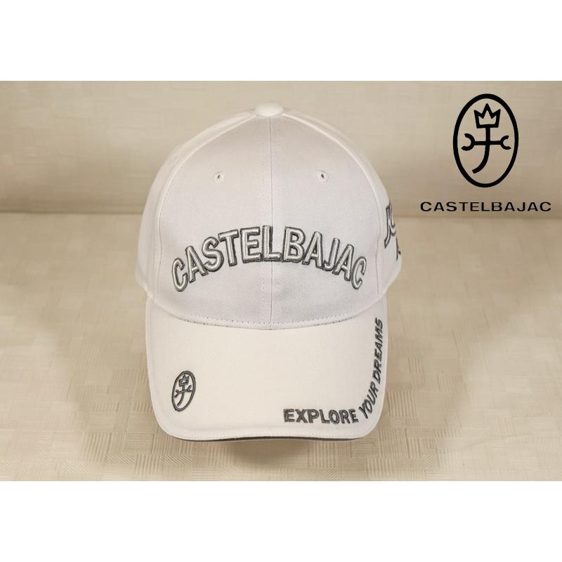 ★２０２５ 秋冬 新作 カステルバジャック【*002*】立体ロゴ刺繍入りスポーツ ゴルフ・カジュアルキャップ -be86 | CASTELBAJAC