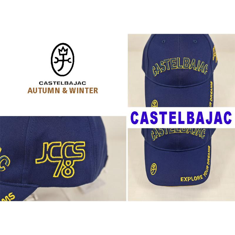 ★２０２５ 秋冬 新作 カステルバジャック【*002*】立体ロゴ刺繍入りスポーツ ゴルフ・カジュアルキャップ -be88 | CASTELBAJAC | 01