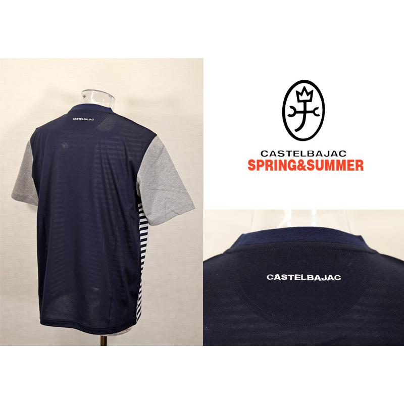 ★２０２６ 春夏 新作 【*26 SALE*】カステルバジャック・３０%OFF・【*002*】半袖・Tシャツボーダー・ドット切替＜M・L・LL＞-bf113・bf114・bf115 | CASTELBAJAC | 02