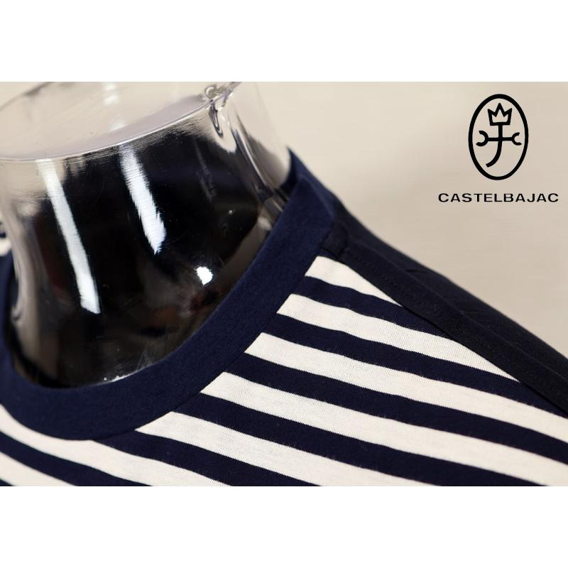★２０２６ 春夏 新作 【*26 SALE*】カステルバジャック・３０%OFF・【*002*】半袖・Tシャツボーダー・ドット切替＜M・L・LL＞-bf113・bf114・bf115 | CASTELBAJAC | 05
