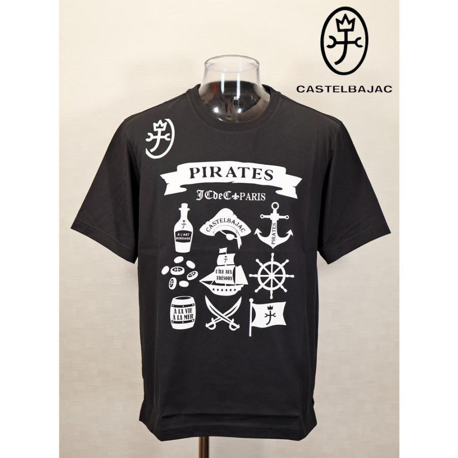 ★２０２６ 春夏 新作【*26 SALE*】 カステルバジャック・３０%OFF・【*002*】半袖・Tシャツ・パイレーツ柄プリント＜M・L・LL＞-bf119・bf120・bf121 | CASTELBAJAC