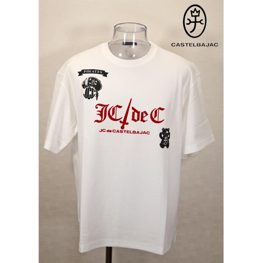 ★２０２６ 春夏 新作【*26 SALE*】 カステルバジャック・３０%OFF・【*002*】半袖・BIGシルエット・パイレーツ柄Tシャツ＜M・L・LL＞-bf125・bf126・bf127 | CASTELBAJAC