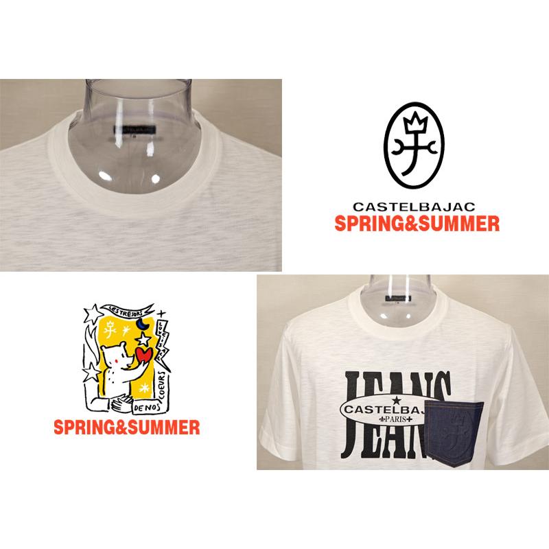 ★２０２６ 春夏 新作 【*26 SALE*】カステルバジャック・３０%OFF・【*002*】半袖・ヴィンテージ風Tシャツ・エンボスポケツト＜M・L・LL＞-bf149・bf150・bf151 | CASTELBAJAC | 03
