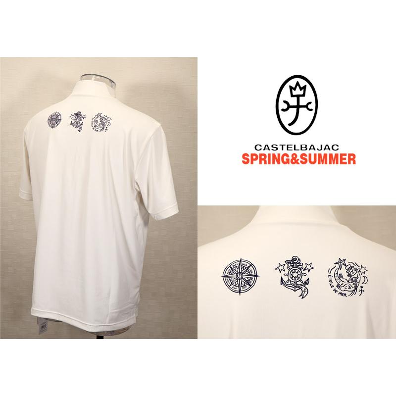 ★２０２６ 春夏 新作 【*26 SALE*】カステルバジャック・３０%OFF・【*002*】半袖・リサイクルベア天竺・モックネックTシャツ＜M・L・LL＞-bf188・bf189・bf190 | CASTELBAJAC | 01