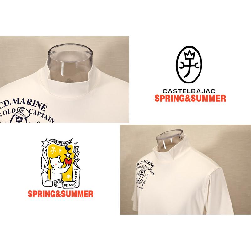 ★２０２６ 春夏 新作 【*26 SALE*】カステルバジャック・３０%OFF・【*002*】半袖・リサイクルベア天竺・モックネックTシャツ＜M・L・LL＞-bf188・bf189・bf190 | CASTELBAJAC | 03