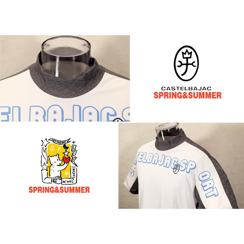 ★２０２６ 春夏 新作【*26 SALE*】 カステルバジャック・３０%OFF・【*002*】半袖・デュアルファイン・モックネックTシャツ＜M・L・LL＞-bf191・bf192・bf193 | CASTELBAJAC | 02