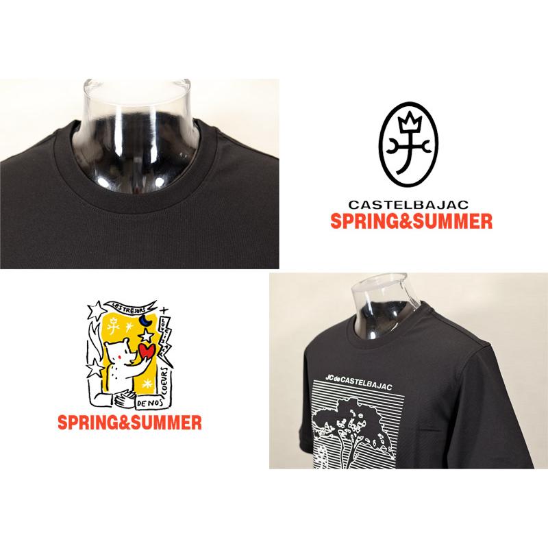 ★２０２６ 春夏 新作 【*26 SALE*】カステルバジャック・３０%OFF・【*002*】綿100％ 50/2　サファリプリント柄・Tシャツ＜M・L・LL＞-bf197・bf198・bf199 | CASTELBAJAC | 03