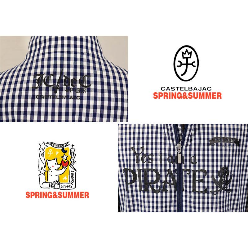 ★２０２６ 春夏 新作 カステルバジャック【*002*】綿ポリサッサー地・ギンガムチェックブルゾン＜Mサイズ・Lサイズ・LLサイズ＞-bf19・bf20・bf21 | CASTELBAJAC | 02