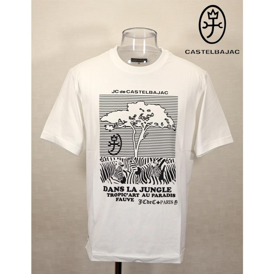★２０２６ 春夏 新作 【*26 SALE*】カステルバジャック・３０%OFF・【*002*】綿100％ 50/2　サファリプリント柄・Tシャツ＜M・L・LL＞-bf200・bf201・bf202 | CASTELBAJAC
