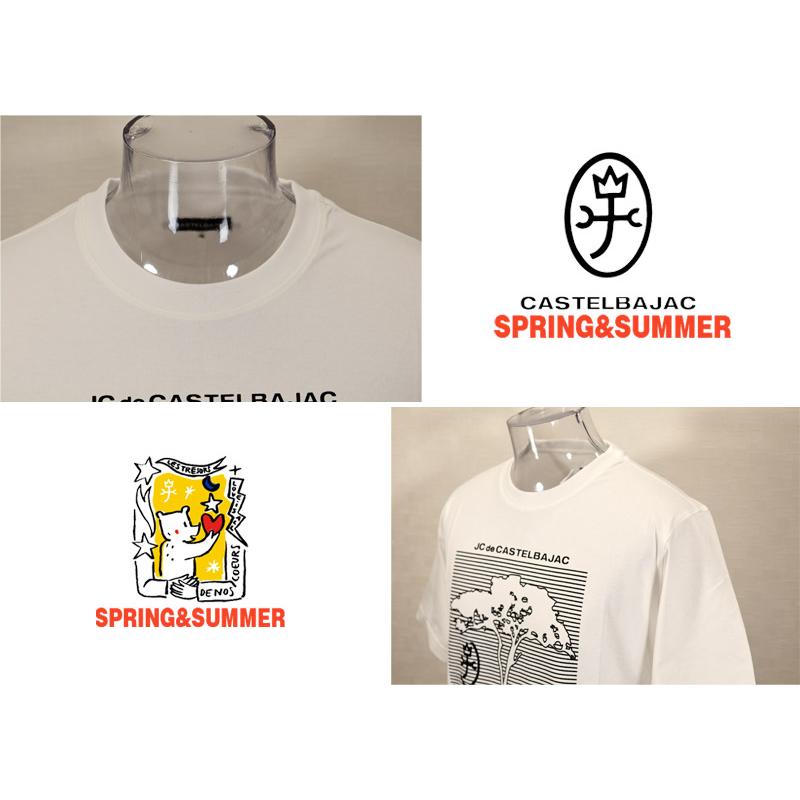 ★２０２６ 春夏 新作 【*26 SALE*】カステルバジャック・３０%OFF・【*002*】綿100％ 50/2　サファリプリント柄・Tシャツ＜M・L・LL＞-bf200・bf201・bf202 | CASTELBAJAC | 03