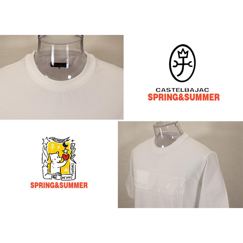 ★２０２６ 春夏 新作 【*26 SALE*】カステルバジャック・３０%OFF・【*002*】鹿の子・サファリプリント柄・Tシャツ＜M・L・LL＞-bf203・bf204・bf205 | CASTELBAJAC | 04