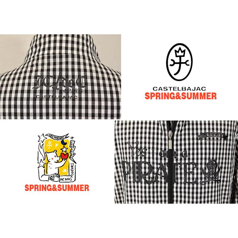 ★２０２６ 春夏 新作 カステルバジャック【*002*】綿ポリサッサー地・ギンガムチェックブルゾン＜Mサイズ・Lサイズ・LLサイズ＞-bf22・bf23・bf24 | CASTELBAJAC | 02