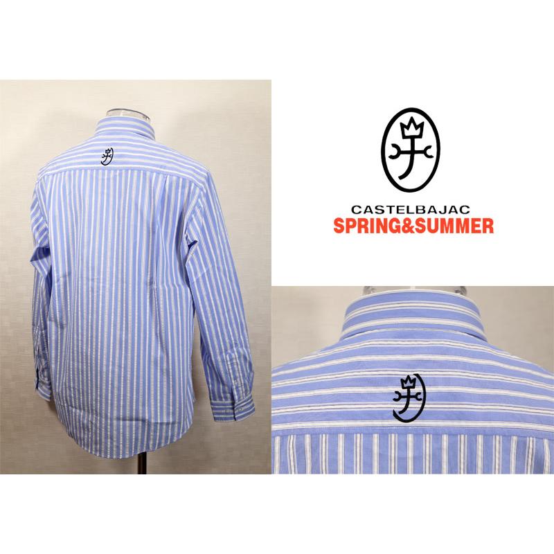 ★２０２６ 春夏 新作 カステルバジャック【*002*】長袖・ボタンダウンシャツ＜Mサイズ・Lサイズ・LLサイズ＞-bf34・bf35・bf36 | CASTELBAJAC | 01