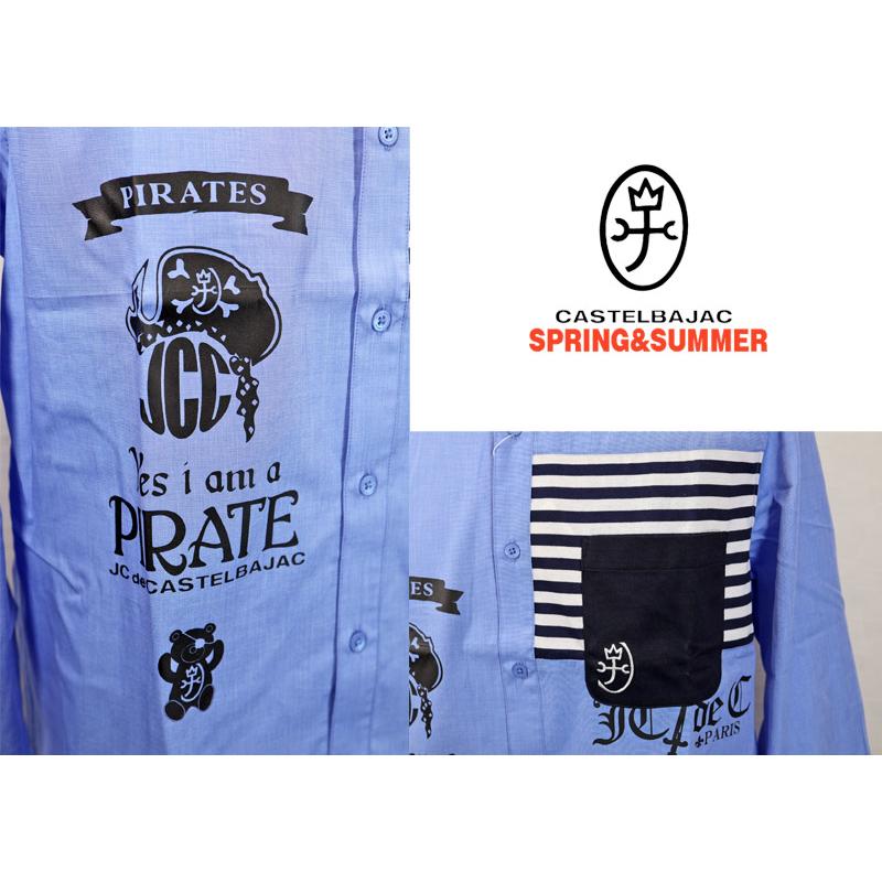 ★２０２６ 春夏 新作 カステルバジャック【*002*】長袖・ボタンダウンシャツ＜Mサイズ・Lサイズ・LLサイズ＞-bf37・bf38・bf39 | CASTELBAJAC | 02