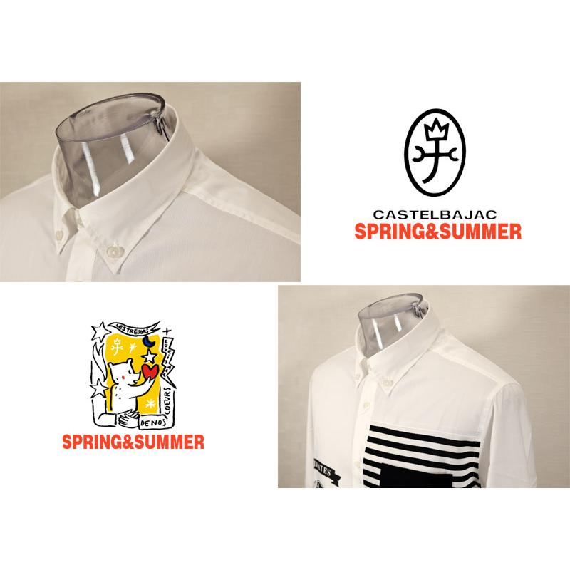 ★２０２６ 春夏 新作 カステルバジャック【*002*】長袖・ボタンダウンシャツ＜Mサイズ・Lサイズ・LLサイズ＞-bf40・bf41・bf42 | CASTELBAJAC | 03
