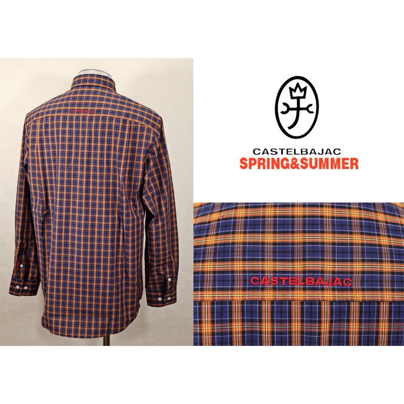 長袖・タータンチェック柄・ボタンダウンシャツ＜Mサイズ・Lサイズ・LLサイズ＞-bf46・bf47・bf48 | CASTELBAJAC | 01