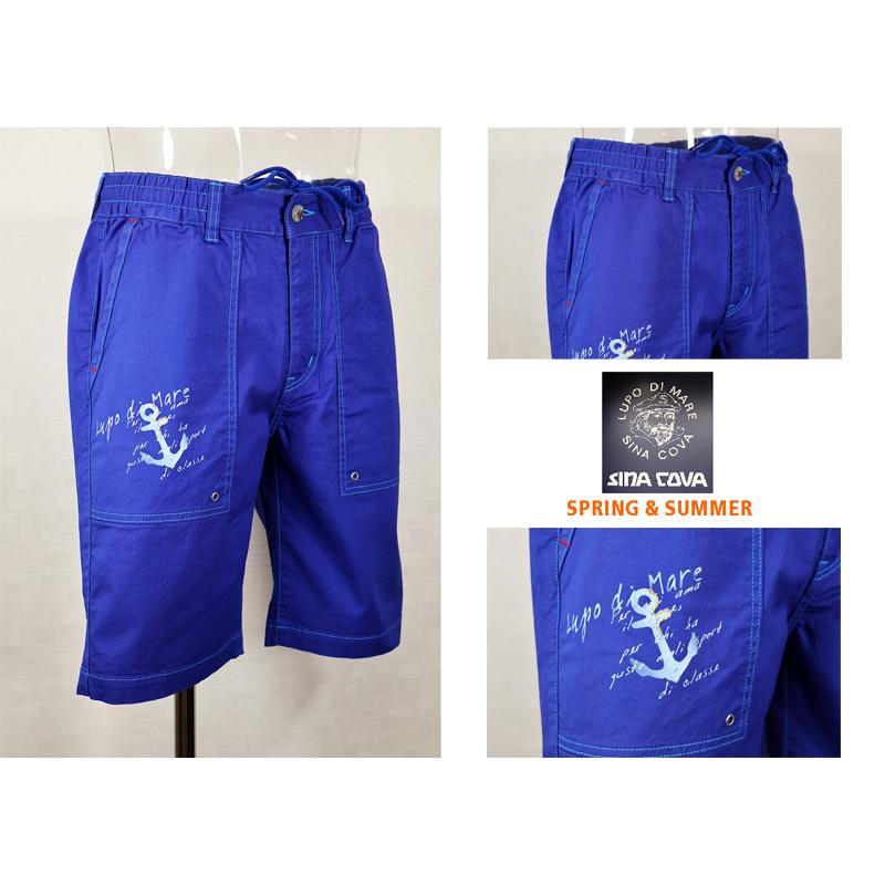★シナコバ【*001*】【25周年*001*】＜40%OFF＞春夏ショートパンツ＜M・L＞ロイヤルブルー-ea452 | SINA COVA | 01