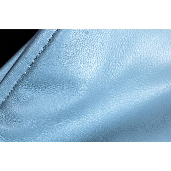 ★シナコバ【*001*】【ebee】＜40％OFF＞秋冬・レザースタジャン＜Lサイズ・LLサイズ＞ネイビー×ブルー-eb117の画像