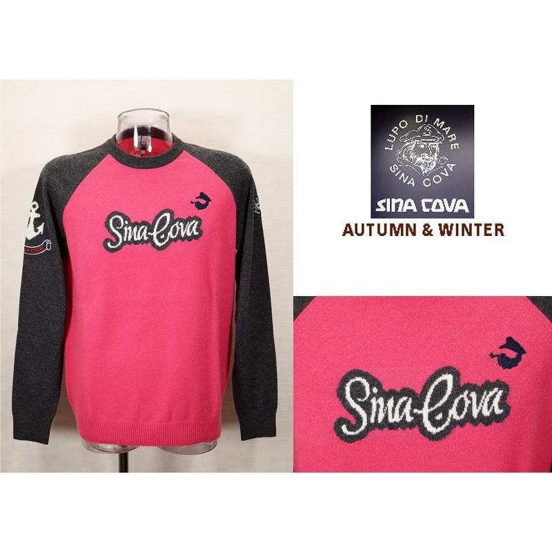 ★シナコバ【*001*】＜４０％OFF＞秋冬クルーネックセーター【カシミヤ100％】 ＜Lサイズ＞-eb242 | SINA COVA | 01