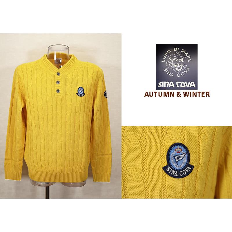 ★シナコバ【*001*】【ebee】40％OFF・秋冬・ヘンリーネックセーター＜Mサイズ・Lサイズ＞-eb246 | SINA COVA | 01