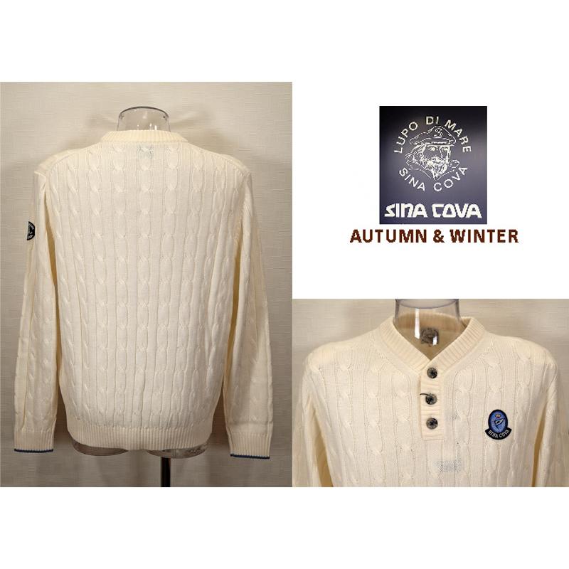 ★シナコバ【*001*】＜４０％OFF＞秋冬ヘンリーネックセーター＜Lサイズ＞-eb248 | SINA COVA | 02