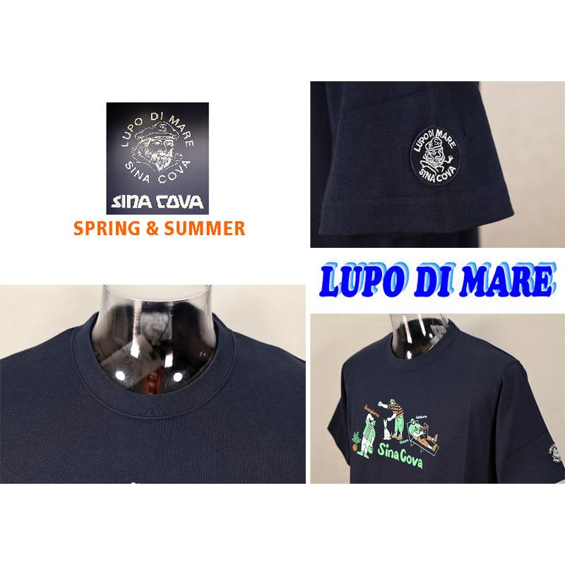 ★シナコバ【*001*】春夏・40％OFF【gs1】半袖Tシャツ＜Mサイズ・Lサイズ・LLサイズ＞濃紺-ec0150・ec151・ec152 | SINA COVA | 03