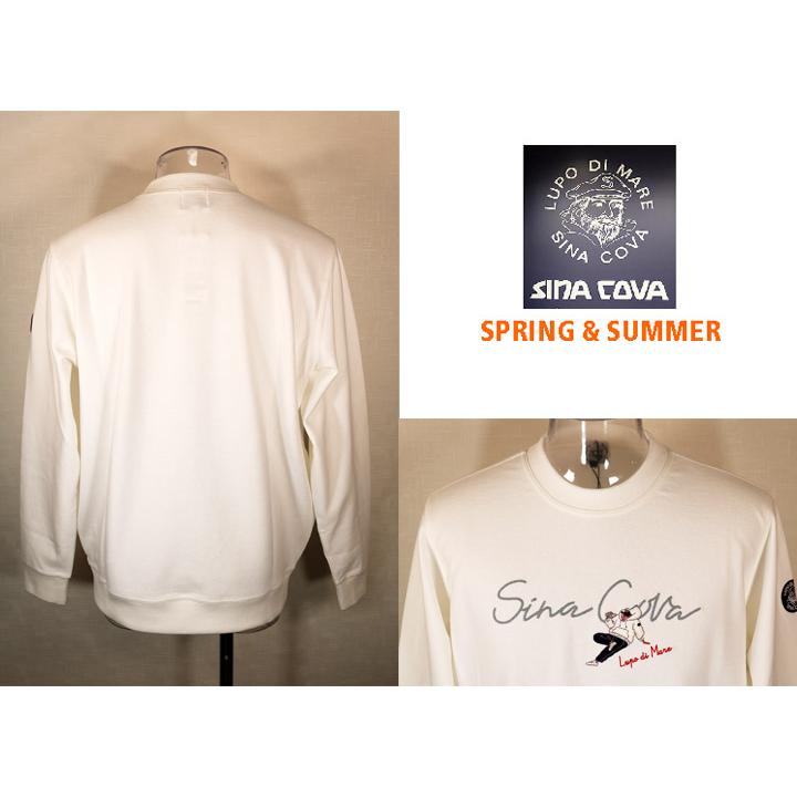 ★シナコバ【*001*】2024・春・夏＜３０%OFF＞クルーネックトレーナー＜Mサイズ・Lサイズ・LLサイズ＞オフホワイト-ec223・ec224・ec225 | SINA COVA | 02