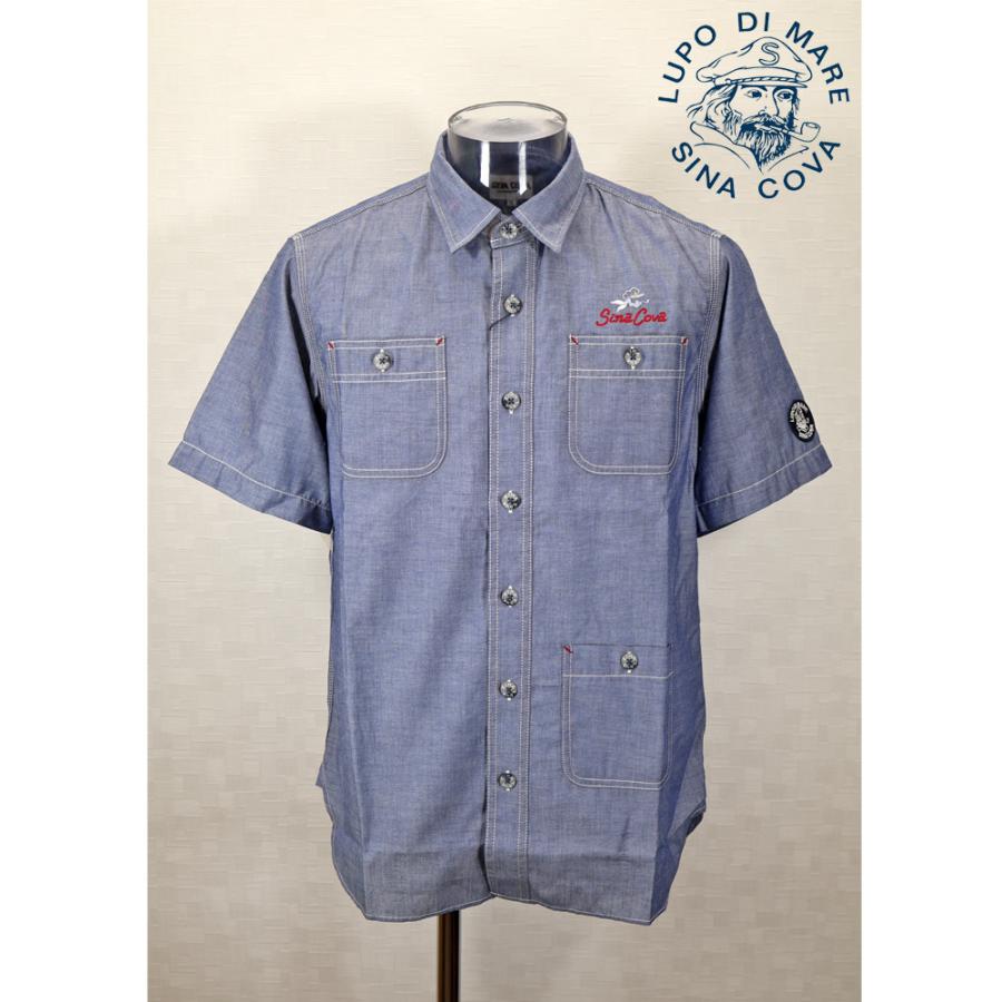 ★シナコバ【*001*】2024・春・夏＜３０%OFF＞ 半袖ワークシャツ＜Mサイズ・Lサイズ＞-ec327・ec328