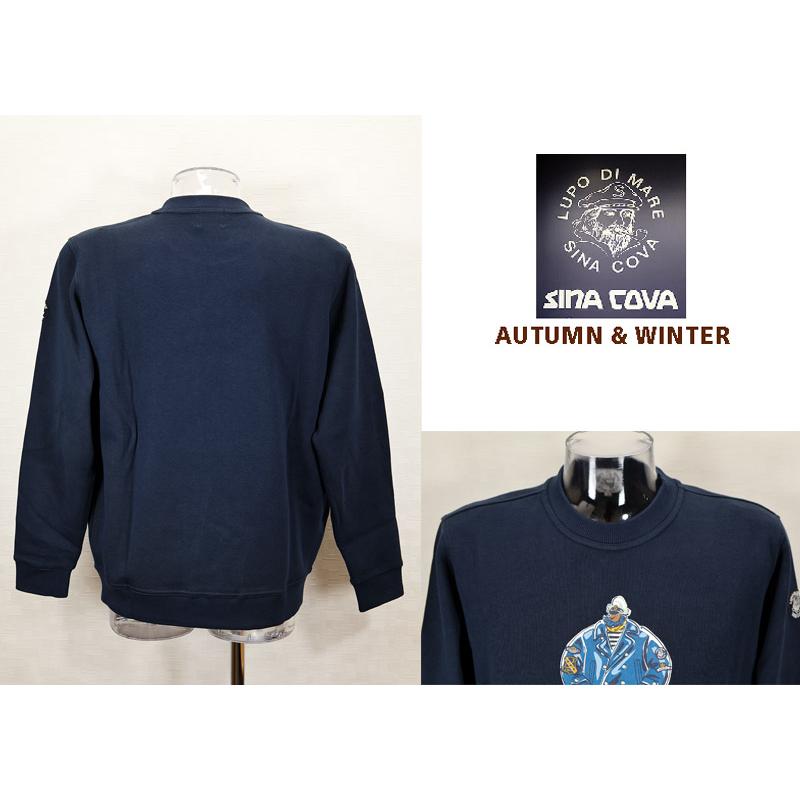 ★２０２４ 秋冬 ・ シナコバ【*001*】【ebee】４0％OFF・クルーネックトレーナー＜Mサイズ・Lサイズ・LLサイズ＞-ee025 | SINA COVA | 02