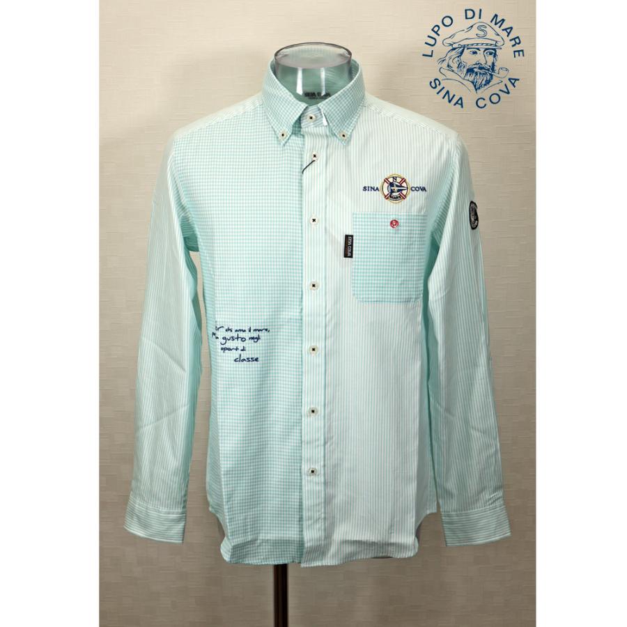 ★２０２４ 秋冬 ・ シナコバ【*001*】【ebee】４0％OFF・長袖ボタンダウンシャツ＜Mサイズ・Lサイズ・LLサイズ＞-ee166 | SINA COVA