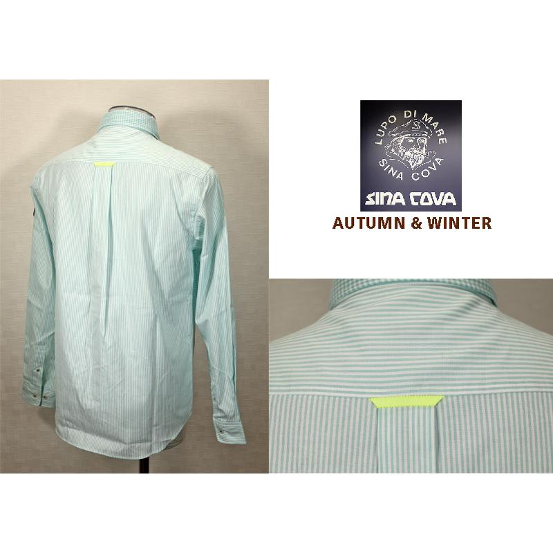 ★２０２４ 秋冬 ・ シナコバ【*001*】【ebee】４0％OFF・長袖ボタンダウンシャツ＜Mサイズ・Lサイズ・LLサイズ＞-ee166 | SINA COVA | 01