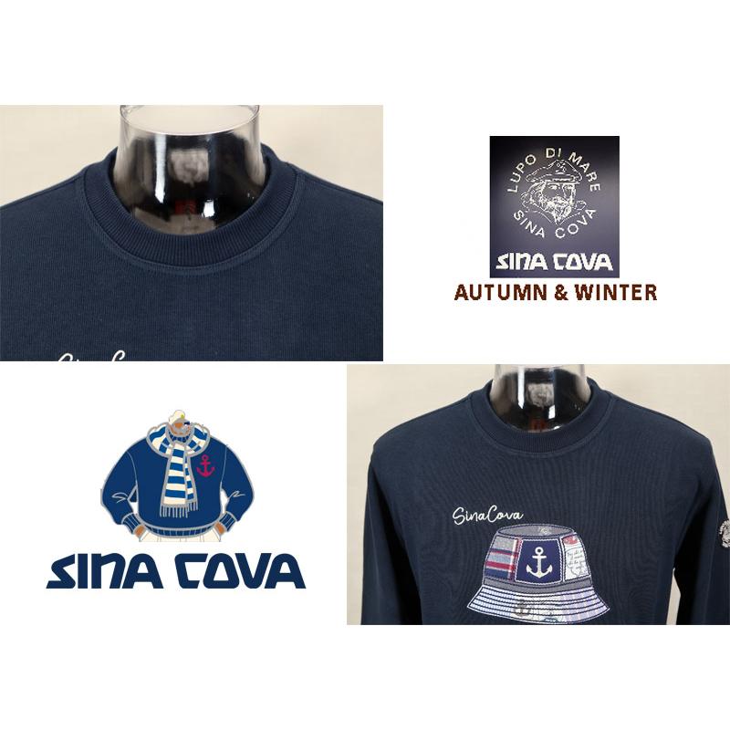 ★シナコバ 秋冬・【*001*】【ebee】３０%OFF・クルーネックトレーナー＜Mサイズ・Lサイズ・LLサイズ＞-ee257 | SINA COVA | 03