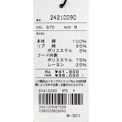 ★２０２４ 秋冬・シナコバ【*001*】【ebee】４0％OFF・ハーフＺＩＰパーカー＜Mサイズ・Lサイズ・LLサイズ＞ee263 | SINA COVA | 08