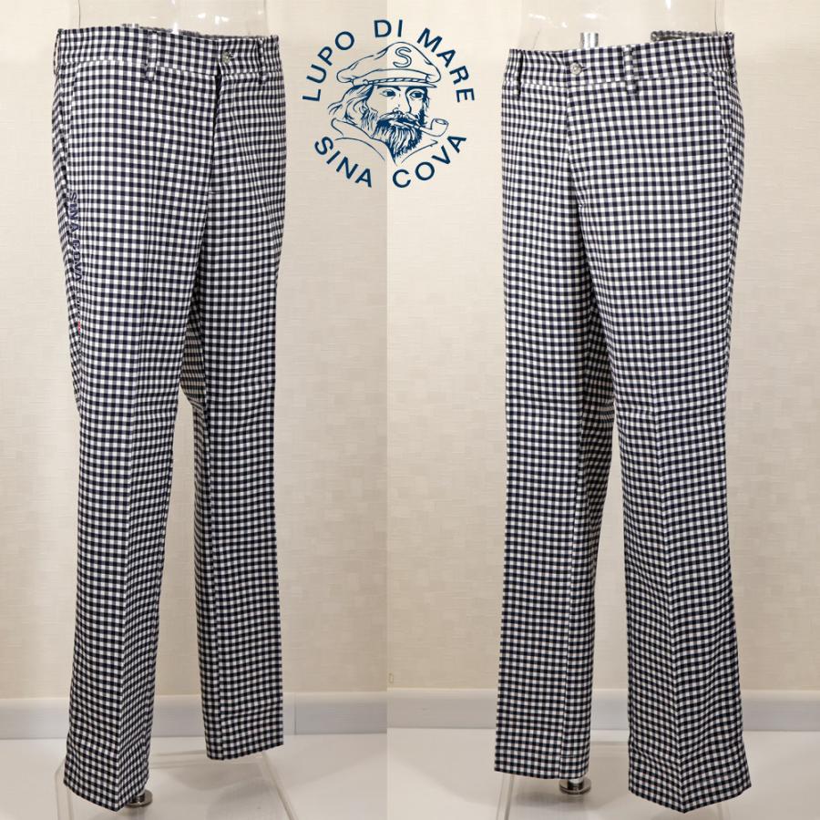 ★２０２４ 秋冬・シナコバ【*001*】【ebee】４0％OFF・ギンガムチェック ノータックパンツ＜80cm・84cm・88cm・92cm・96cm＞-ee324 | SINA COVA