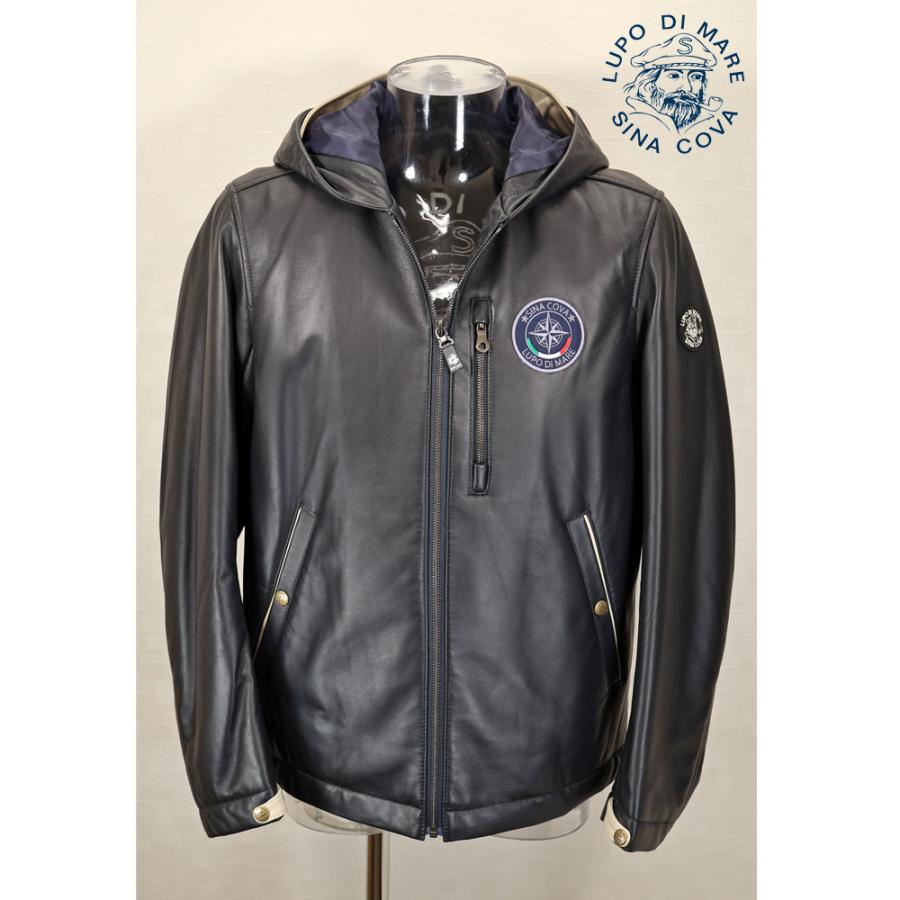 ★シナコバ【*001*】【ebee】秋冬＜40％OFF＞フード付きレザーブルゾン-ee341 | SINA COVA