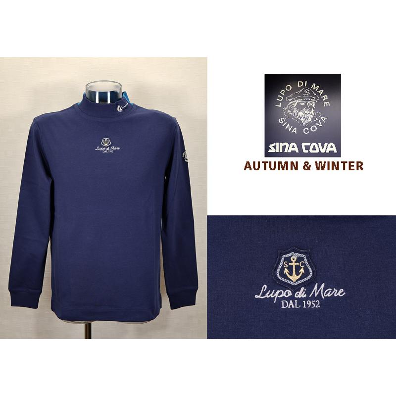 ★２０２４ 秋冬 ・ シナコバ【*001*】【ebee】３０%OFF・長袖ハイネックTシャツ＜Lサイズ・LLサイズ＞-ee61 | SINA COVA | 01