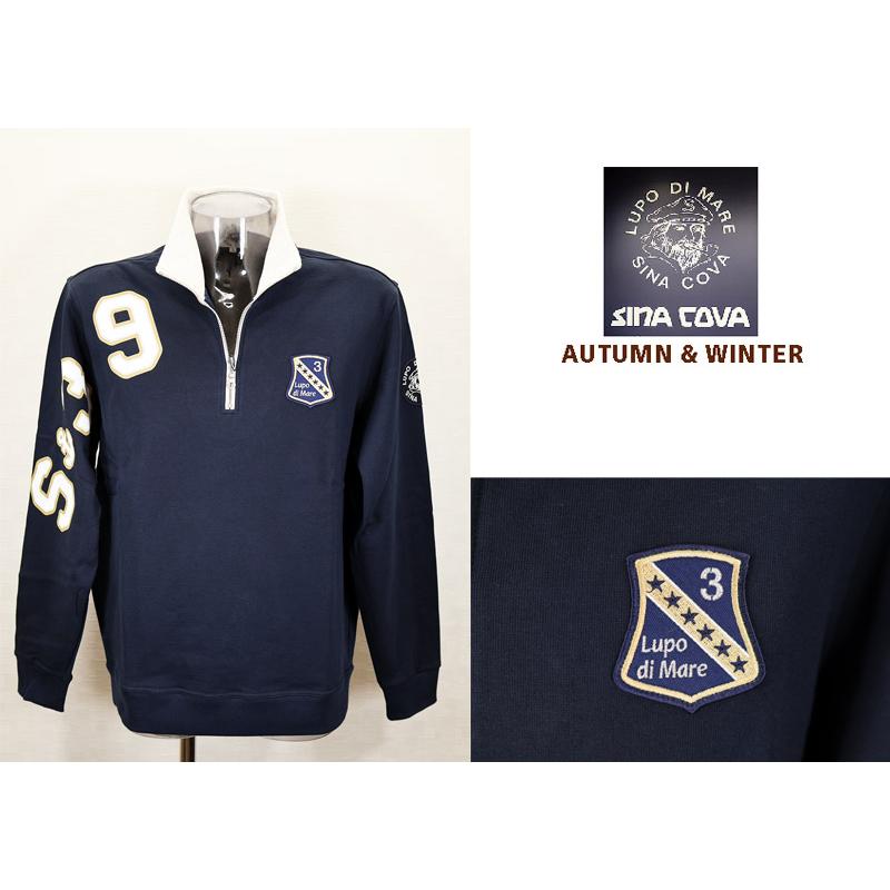 ★２０２４ 秋冬 ・ シナコバ【*001*】【ebee】３０%OFF・ハーフジッププルオーバー＜Lサイズ・LLサイズ＞-ee66 | SINA COVA | 01