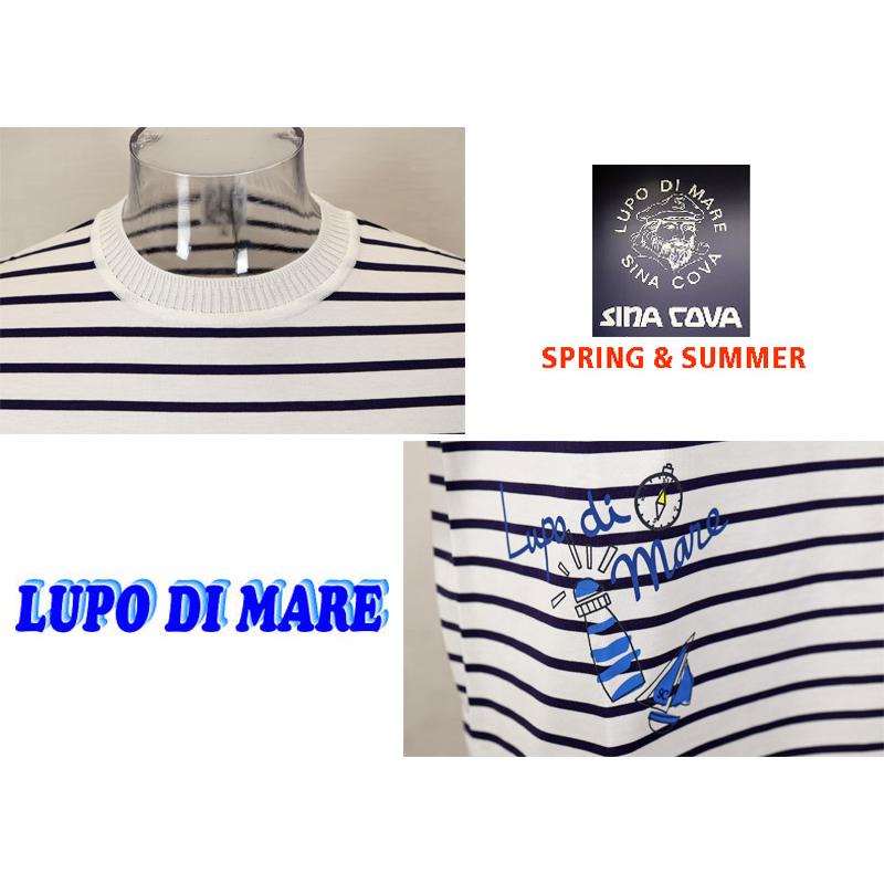 ★２０２５ 春夏　新作・３０%OFF・ シナコバ【*001*】ポケットデザインボーダー半袖Ｔシャツ＜Lサイズ・LLサイズ＞-ef100・ef101 | SINA COVA | 03