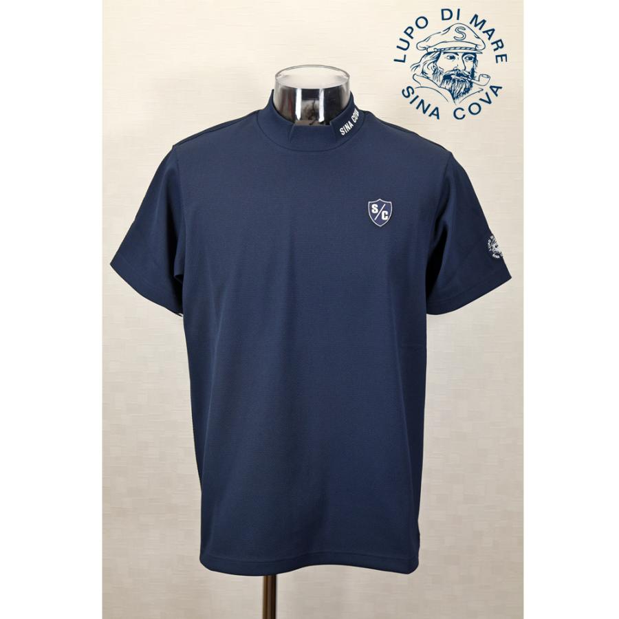 ★２０２５ 春夏　新作・３０%OFF・ シナコバ【*001*】半袖ハイネックＴシャツ （バックプリント）＜Lサイズ・LLサイズ＞-ef132・ef133 | SINA COVA