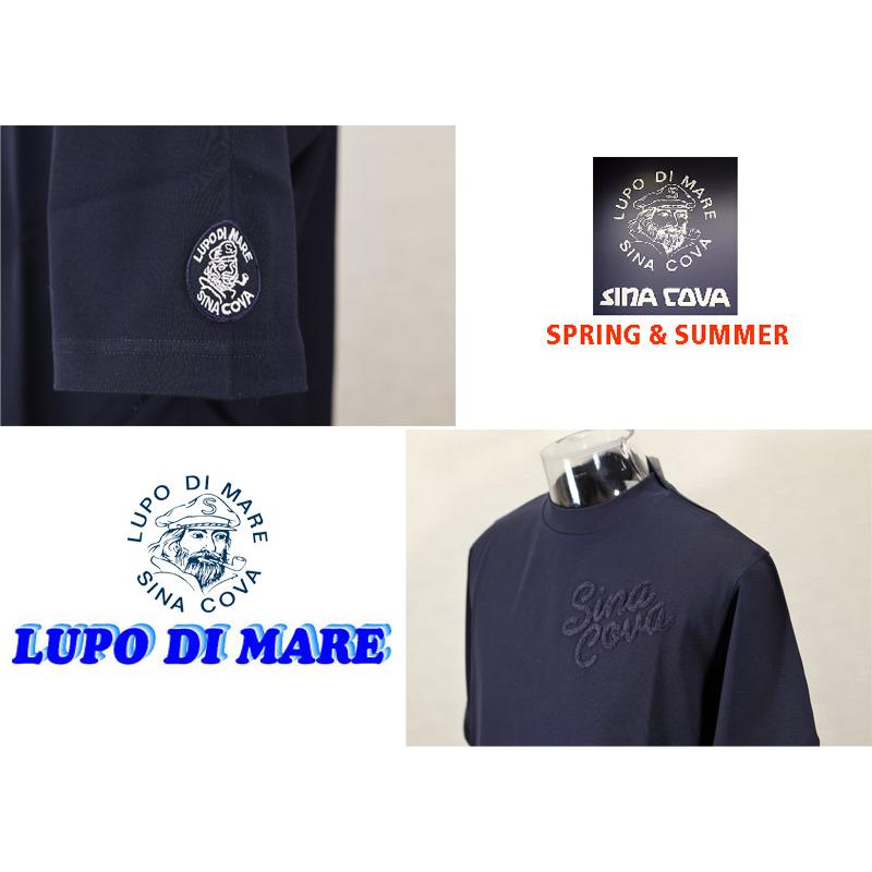 ★２０２５ 春夏　新作・３０%OFF・ シナコバ【*001*】モックネック五分袖Ｔシャツ＜Lサイズ・LLサイズ＞-ef140・ef141 | SINA COVA | 03