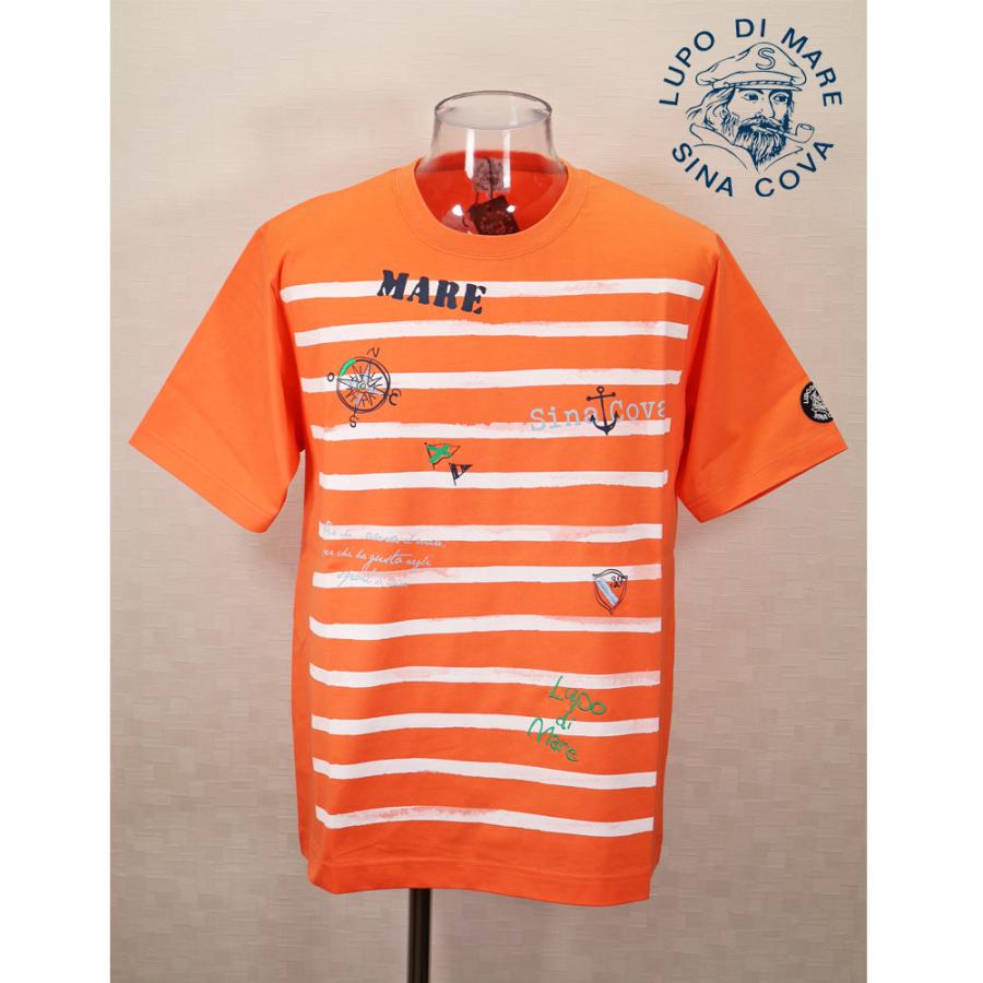 ★２０２５ 春夏　新作・３０%OFF・ シナコバ【*001*】半袖マリンボーダーTシャツ＜Lサイズ・LLサイズ＞-ef150・ef151 | SINA COVA