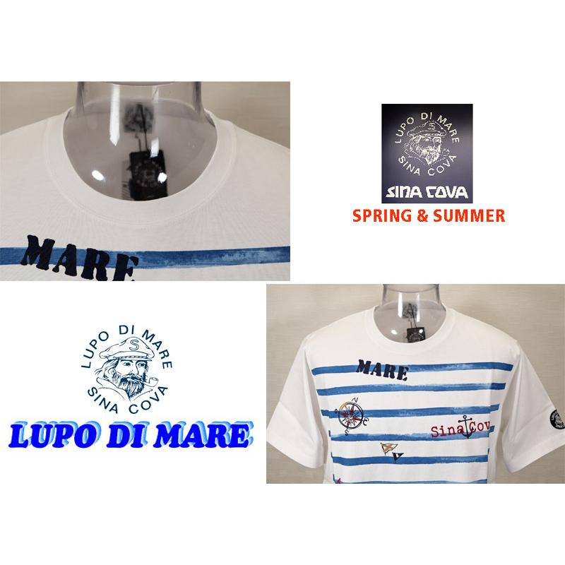 ★２０２５ 春夏　新作・３０%OFF・ シナコバ【*001*】半袖マリンボーダーTシャツ＜Lサイズ・LLサイズ＞-ef152・ef153 | SINA COVA | 03