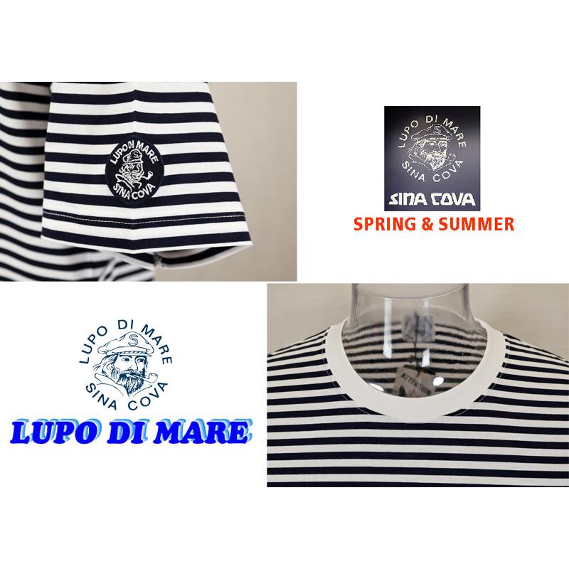 ★２０２５ 春夏　新作・３０%OFF・ シナコバ【*001*】ボーダー柄半袖Tシャツ＜Lサイズ・LLサイズ＞-ef162・ef163 | SINA COVA | 03