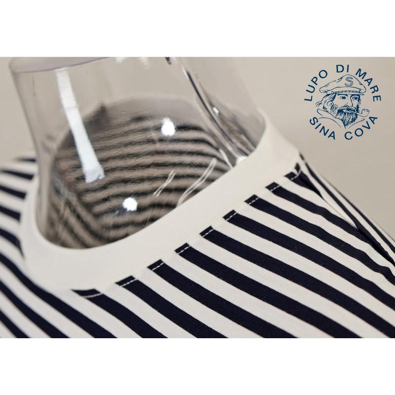 ★２０２５ 春夏　新作・３０%OFF・ シナコバ【*001*】ボーダー柄半袖Tシャツ＜Lサイズ・LLサイズ＞-ef162・ef163 | SINA COVA | 04