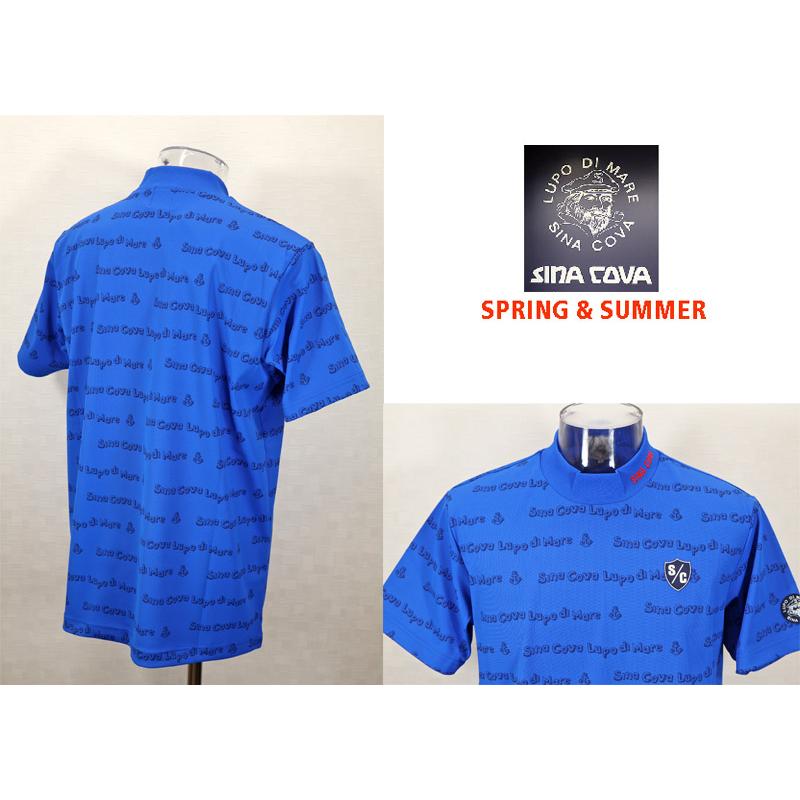 ★２０２５ 春夏　新作・３０%OFF・ シナコバ【*001*】モックネック半袖Tシャツ＜Lサイズ・LLサイズ＞-ef168・ef169 | SINA COVA | 01